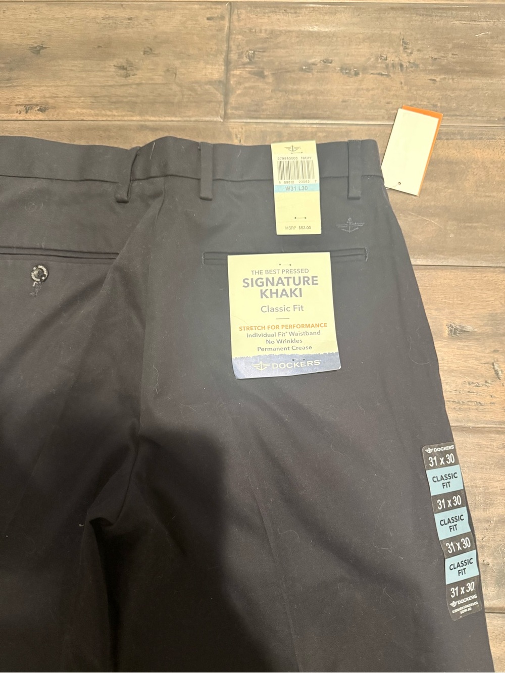 Dockers Signature Khaki Classic Fit Pants - Black